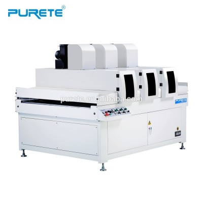 three-lamp UV lamp light curing oven for wood panel drying after coating uv paint of office furniture,cabinet